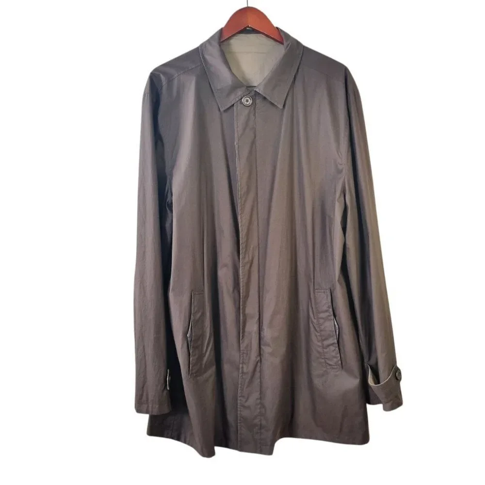 Ermenegildo Zegna Men's Beige/Grey Lightweight Jacket -(double-faced) - Picture 4 of 15